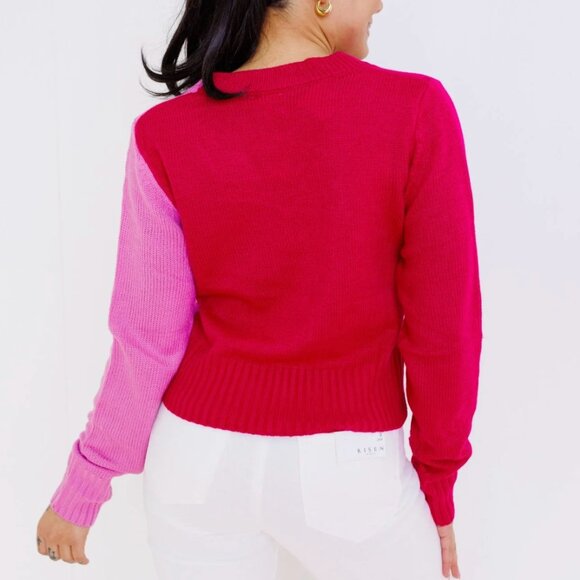 LOVEBLEND SWEATER, MAGENTA - Picture 4 of 6